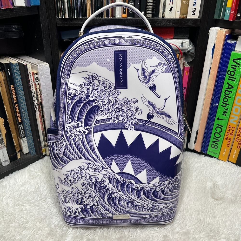 SPRAYGROUND PORCELAIN WAVE BACKPACK / BOOK BAG